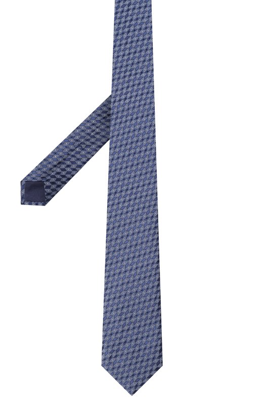 Шелковый галстук Zilli CRAV02M0600VNJQC0 Голубой  CRAV02M0600VNJQC0 Фото 3