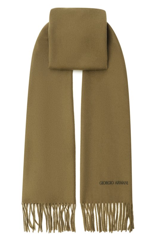Кашемировый шарф Giorgio Armani GM001840/AF18586 Хаки GM001840/AF18586
