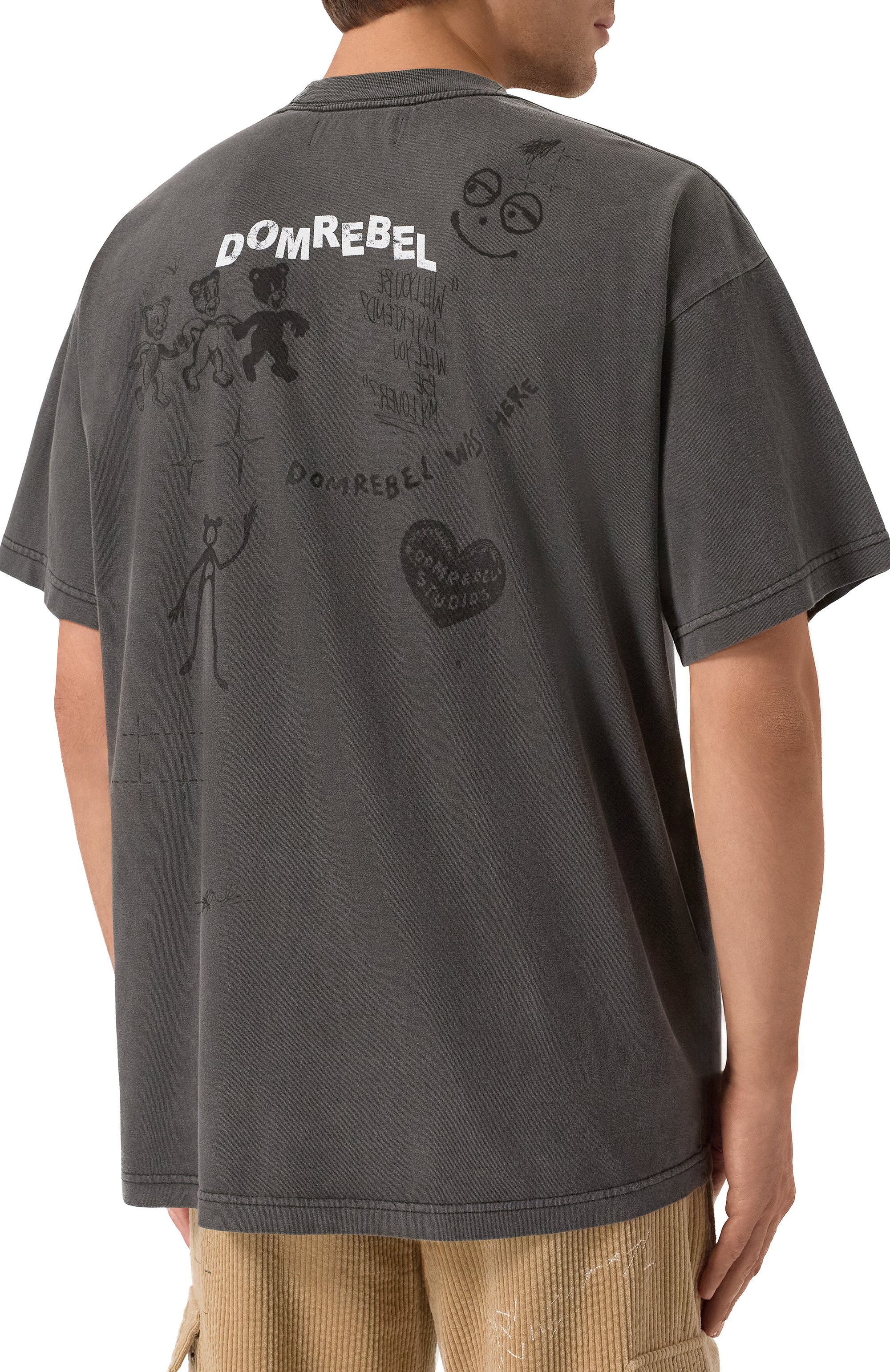 Хлопковая футболка DOMREBEL, арт. M PLAY SKETCH, фото 4