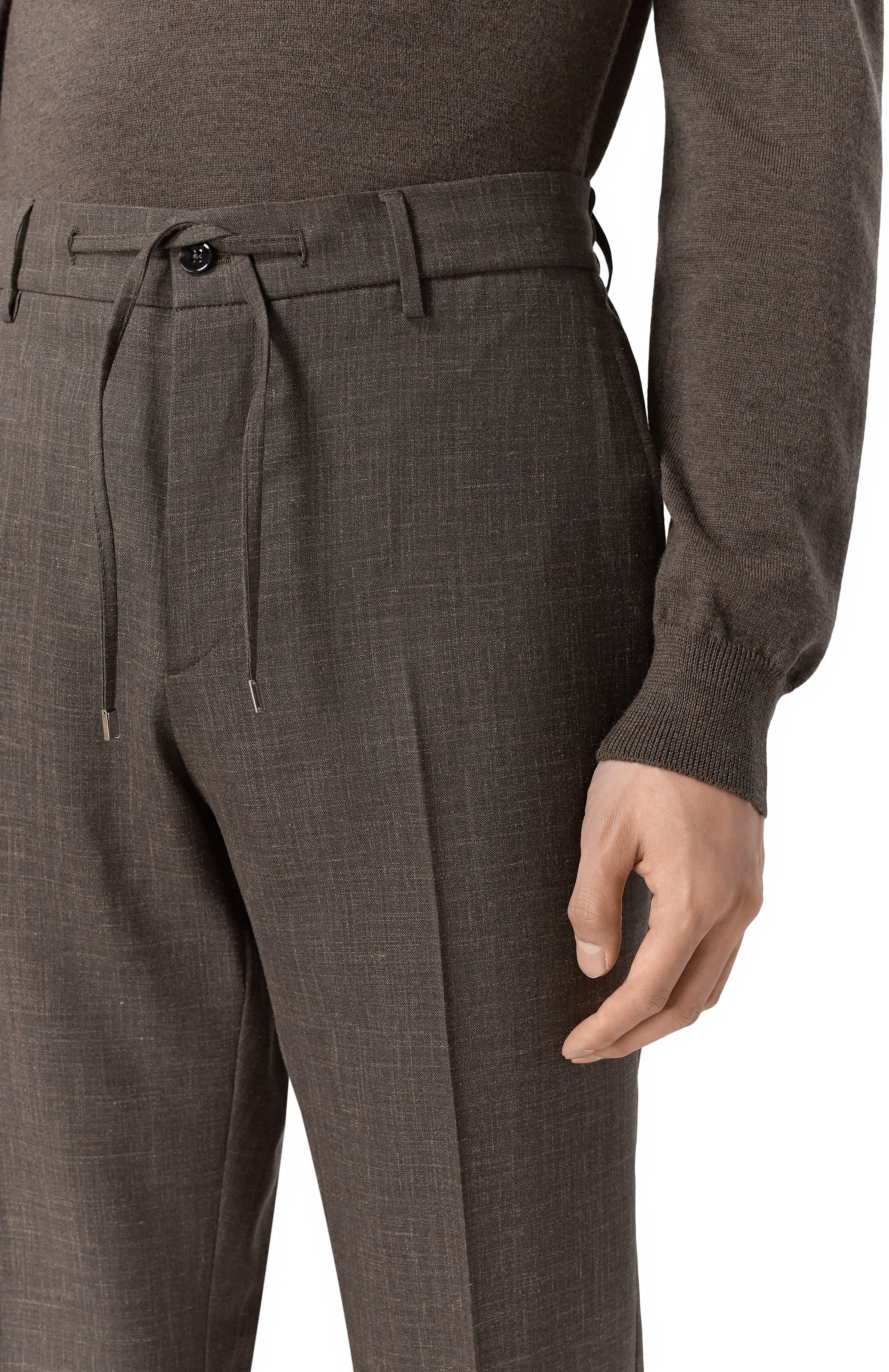 Брюки из шерсти и шелка ANDREA CAMPAGNA, арт. SPIAGGIA20/LP184U, фото 5