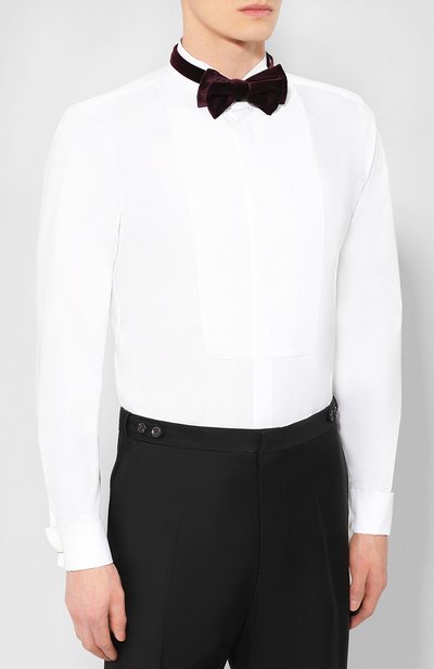 Хлопковая сорочка с воротником бабочка BOSS, арт. 50399365, фото 4