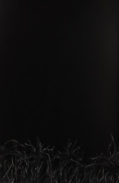 Бархатная юбка с отделкой перьями ALINE, арт. AL141202, фото 5