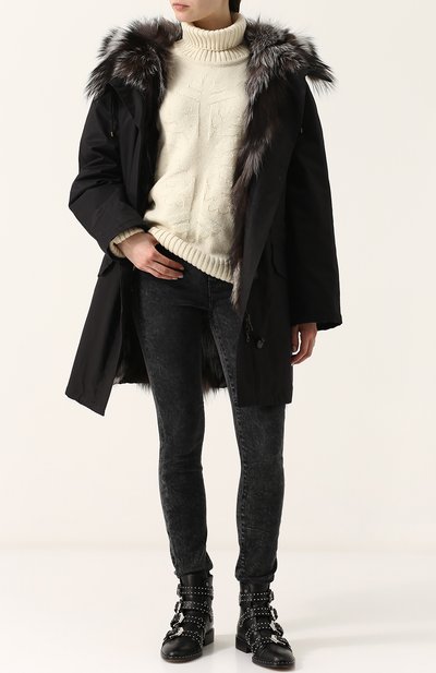 Хлопковая парка с меховой подстежкой и капюшоном YS ARMY PARIS, арт. AF10890G18W, фото 2