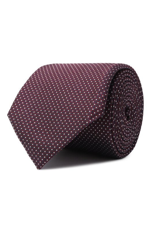 Шелковый галстук Corneliani 27U302/2720303 Бордовый 27U302/2720303