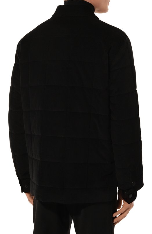 Двусторонняя куртка-рубашка из вельвета Dolce & Gabbana G9BCUT/FUVFB Чёрный  G9BCUT/FUVFB Фото 4