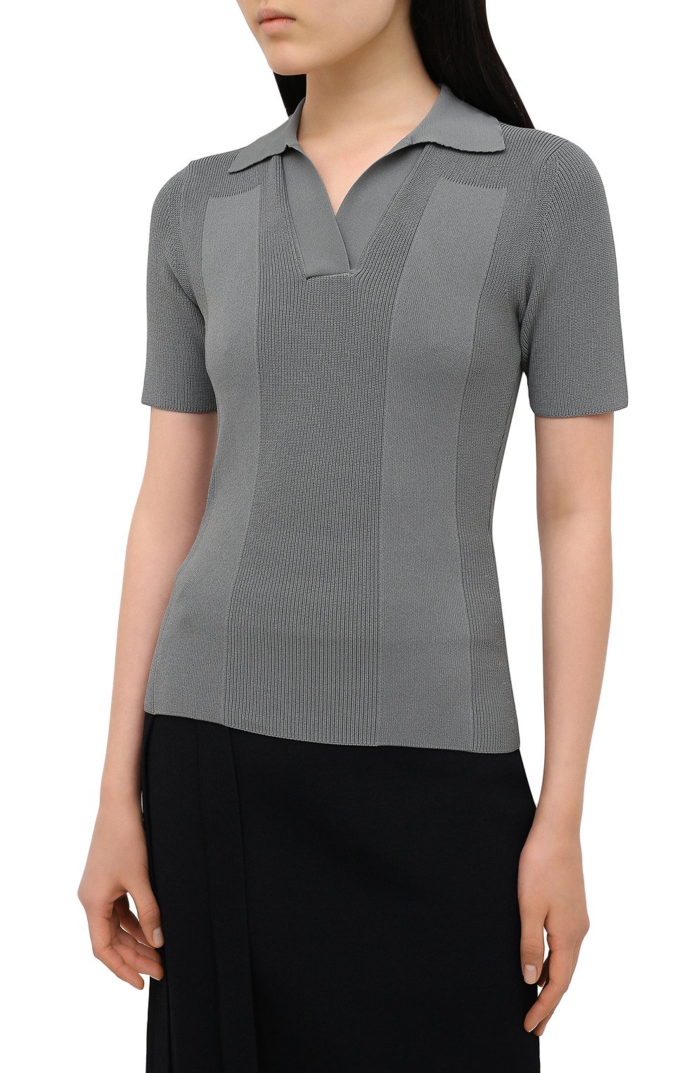 Пуловер из вискозы JACQUEMUS зеленого цвета по цене 22700 руб., арт. 203KN59/202510, фото 3 Пуловер из вискозы JACQUEMUS, арт. 203KN59/202510, фото 3