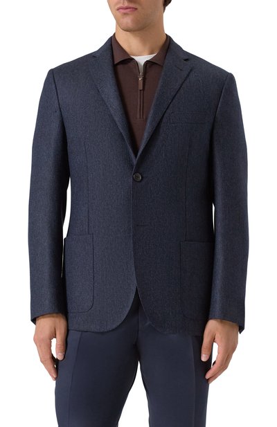 Шерстяной пиджак CORNELIANI, арт. 266002-2616220, фото 4