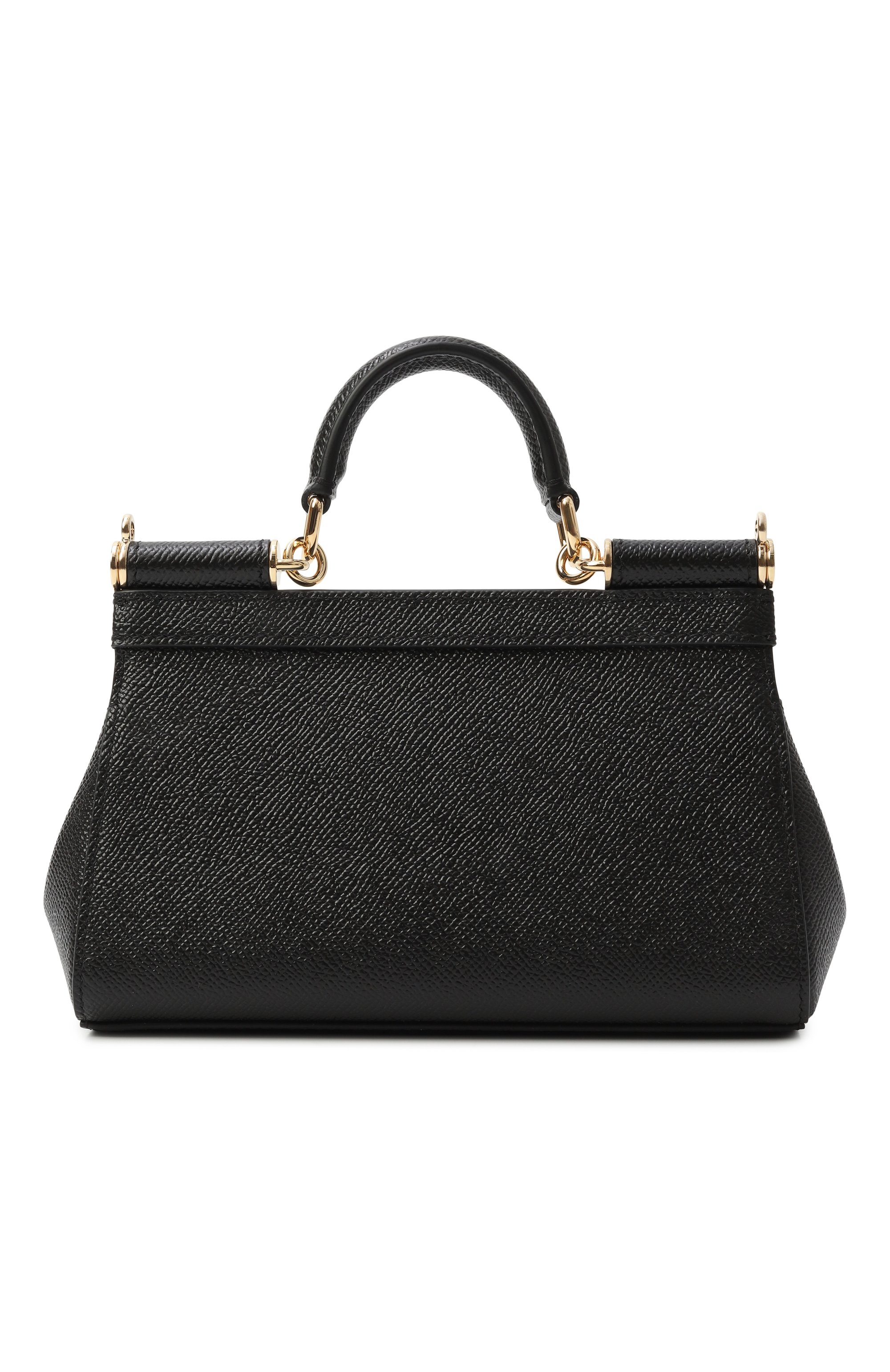 Сумка my sicily small DOLCE & GABBANA черного цвета по цене 143000 руб., арт. BB7116/B1001, фото 4 Сумка my sicily small DOLCE & GABBANA, арт. BB7116/B1001, фото 4
