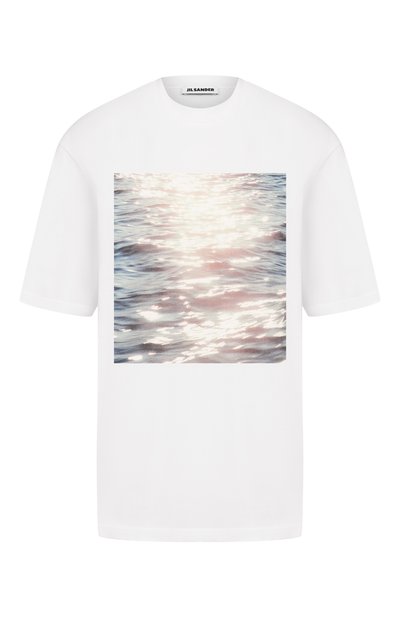 Женская хлопковая футболка JIL SANDER, арт. J03GC0157/J20362