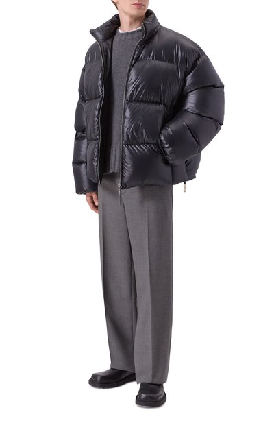 Шерстяные брюки JIL SANDER серого цвета по цене 169500 руб., арт. J21KA0280/J41557, фото 2 Шерстяные брюки JIL SANDER, арт. J21KA0280/J41557, фото 2