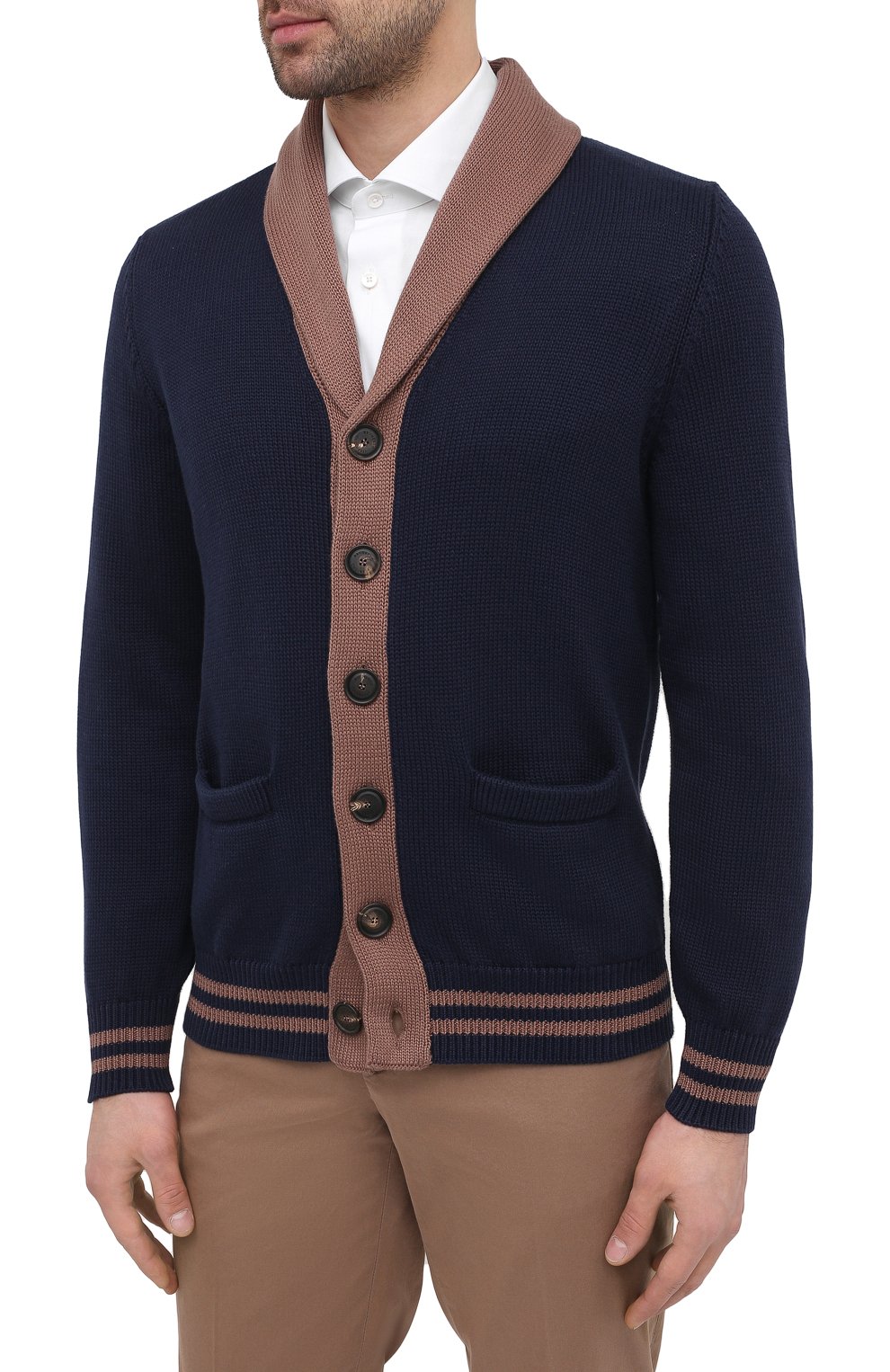 Хлопковый кардиган BRUNELLO CUCINELLI, арт. M28501406, фото 3