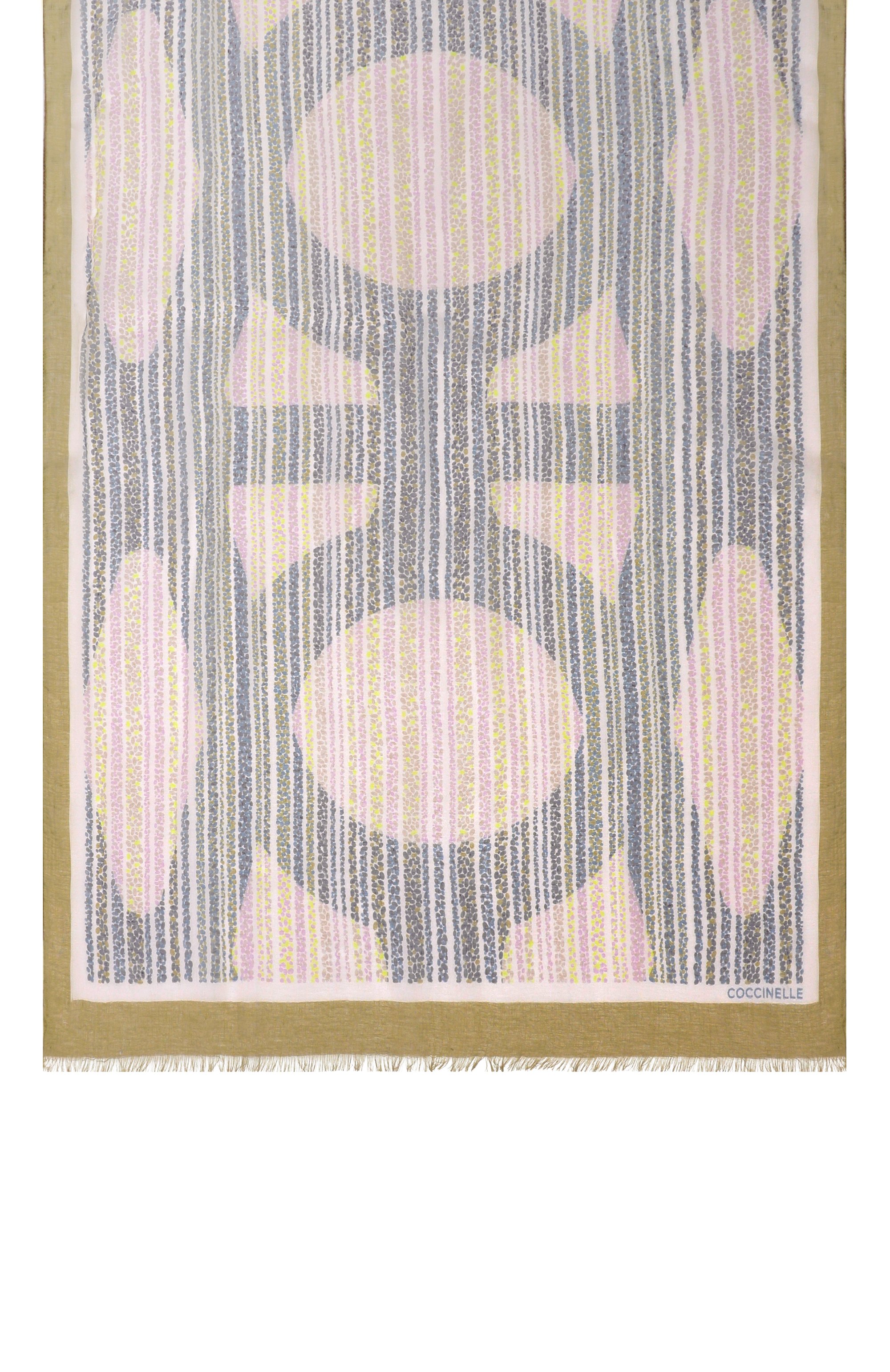 Шарф COCCINELLE разноцветного цвета по цене 16275 руб., арт. E7 UYG 35 01 01, фото 4 Шарф COCCINELLE, арт. E7 UYG 35 01 01, фото 4