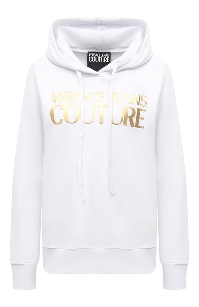 Женский хлопковое худи VERSACE JEANS COUTURE, арт. B6HWA7TP-WDP308 L0G0 F0IL/30318
