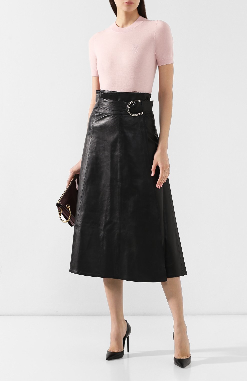 Кашемировый топ BURBERRY розового цвета по цене 58400 руб., арт. 8008915, фото 2 Кашемировый топ BURBERRY, арт. 8008915, фото 2