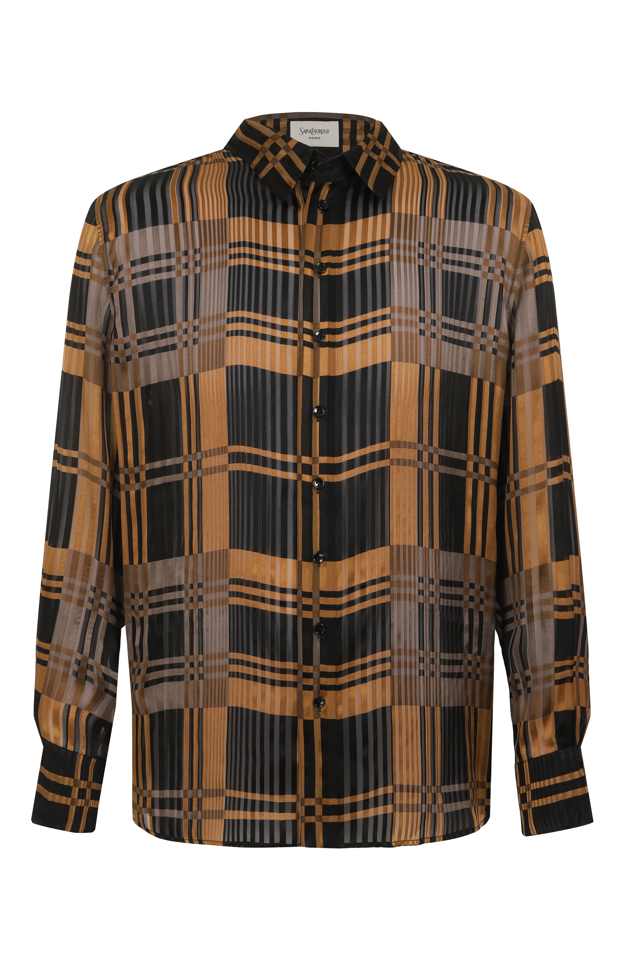 Шелковая рубашка SAINT LAURENT, арт. 813932/Y1L28, фото 1