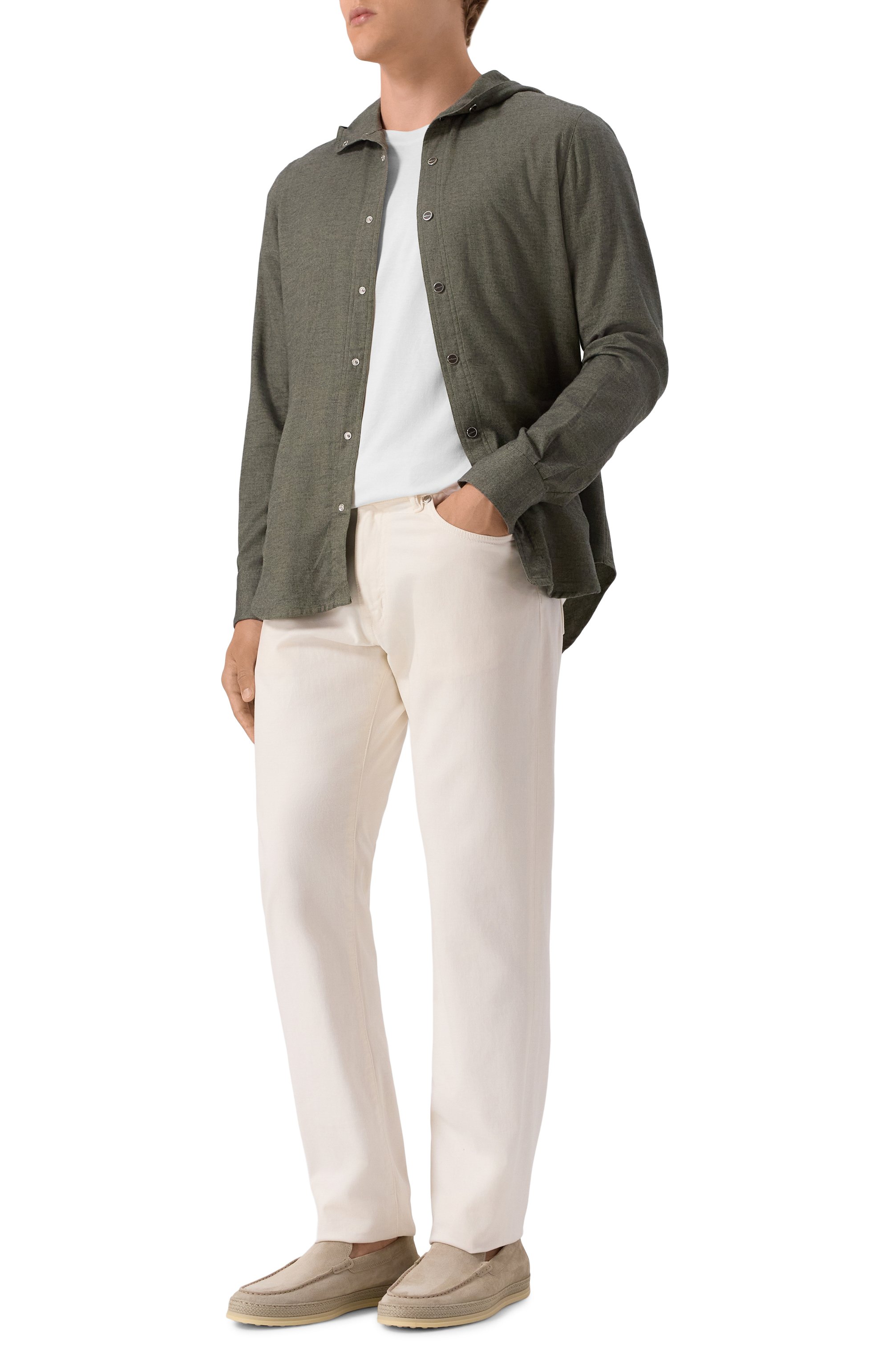 Рубашка из хлопка и лиоцелла KITON, арт. UMCMARH0944007, фото 2