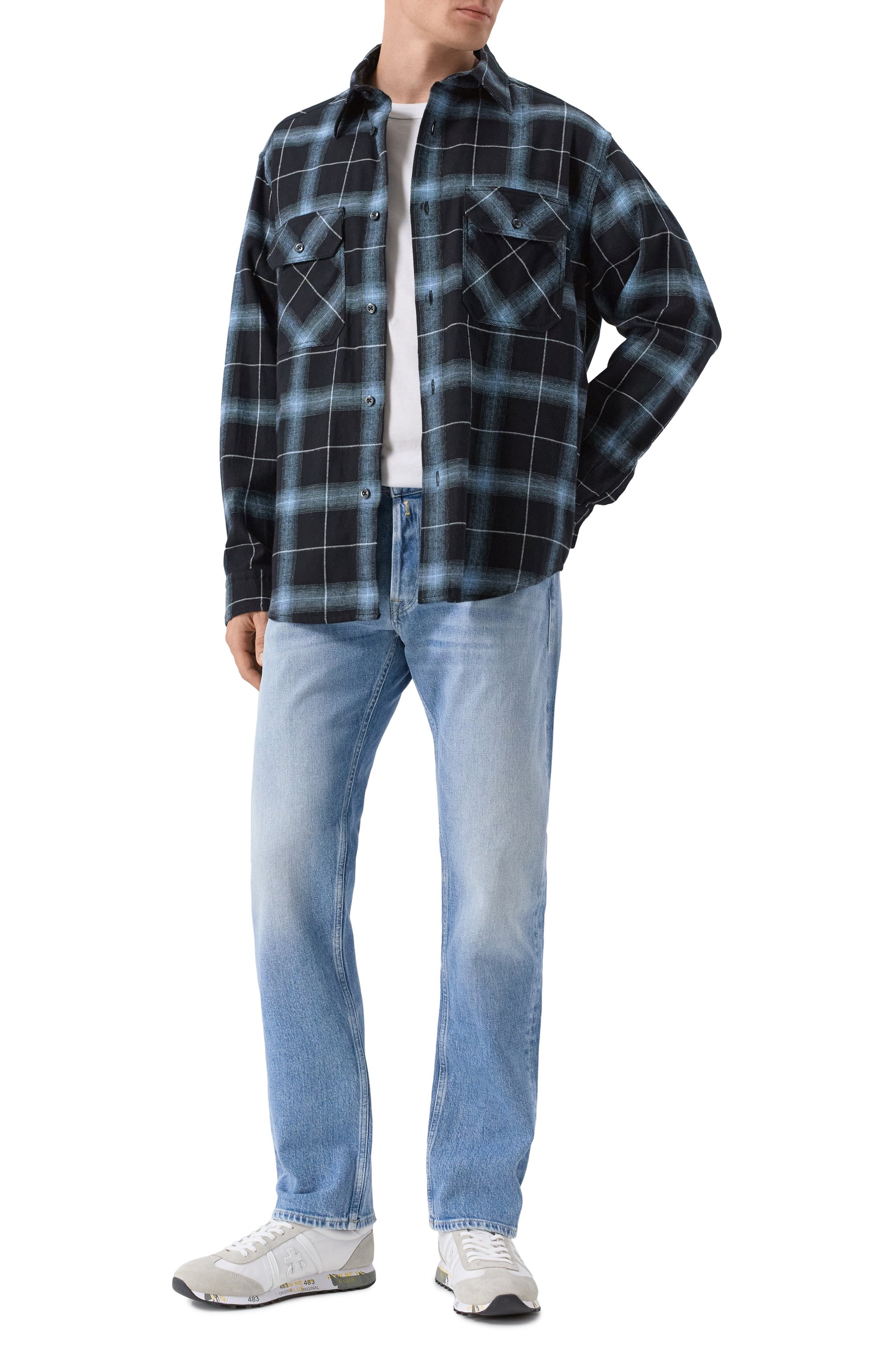 Хлопковая рубашка HUGO BLUE, арт. 50534169, фото 2