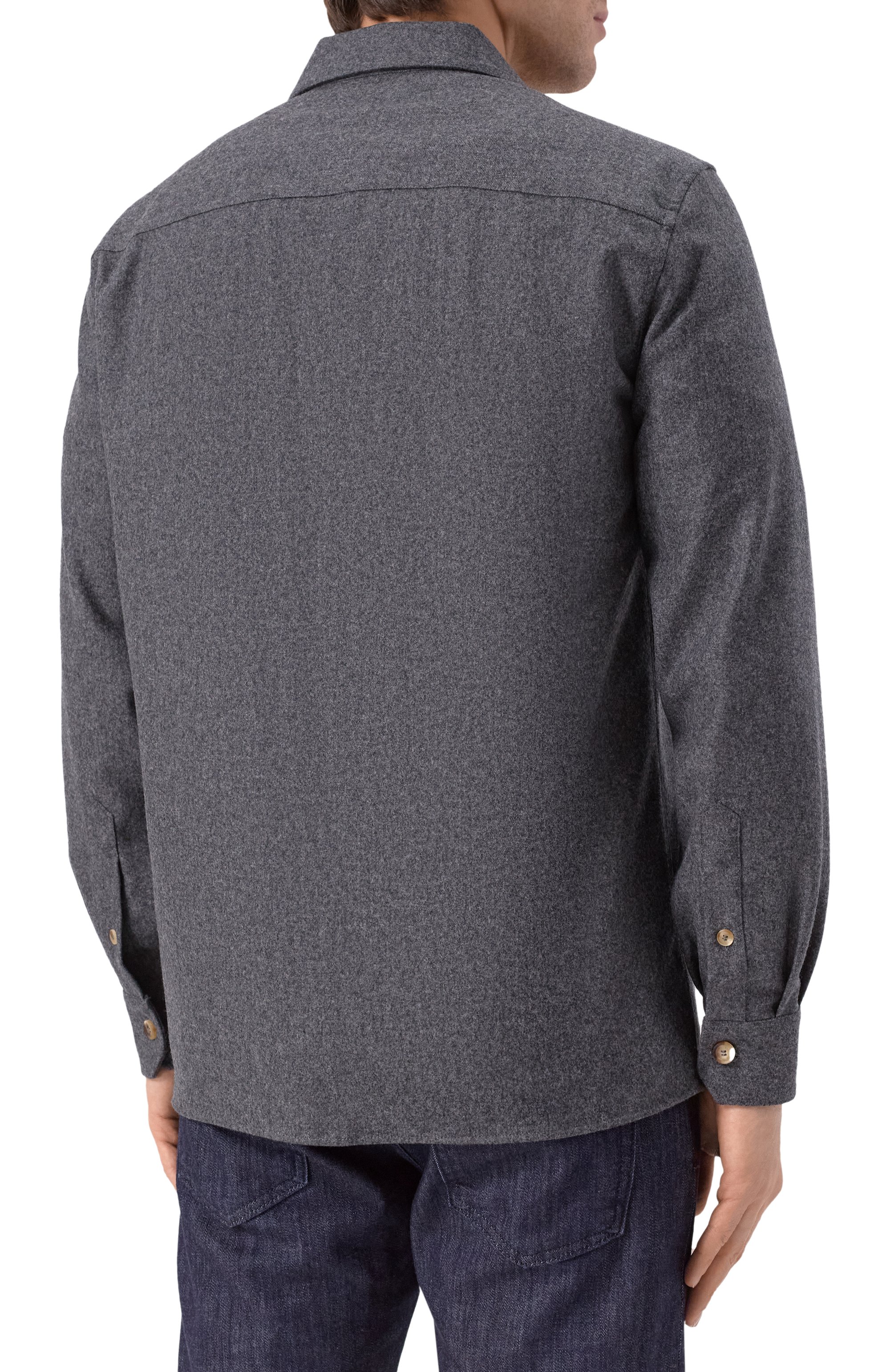 Шерстяная куртка-рубашка BRUNELLO CUCINELLI, арт. M038P0710, фото 4