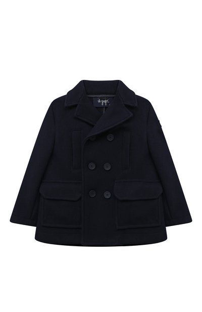 Пальто с жилетом IL GUFO темно-синего цвета по цене 49950 руб., арт. A23GP311M0138/2A-4A, фото 2 Пальто с жилетом IL GUFO, арт. A23GP311M0138/2A-4A, фото 2