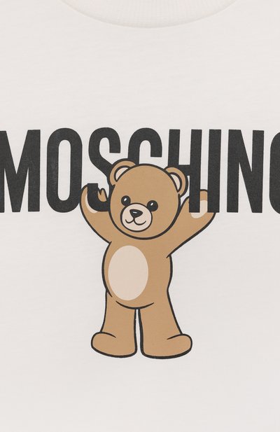 Хлопковая футболка MOSCHINO, арт. HMM05G/LAA10/4-8, фото 3