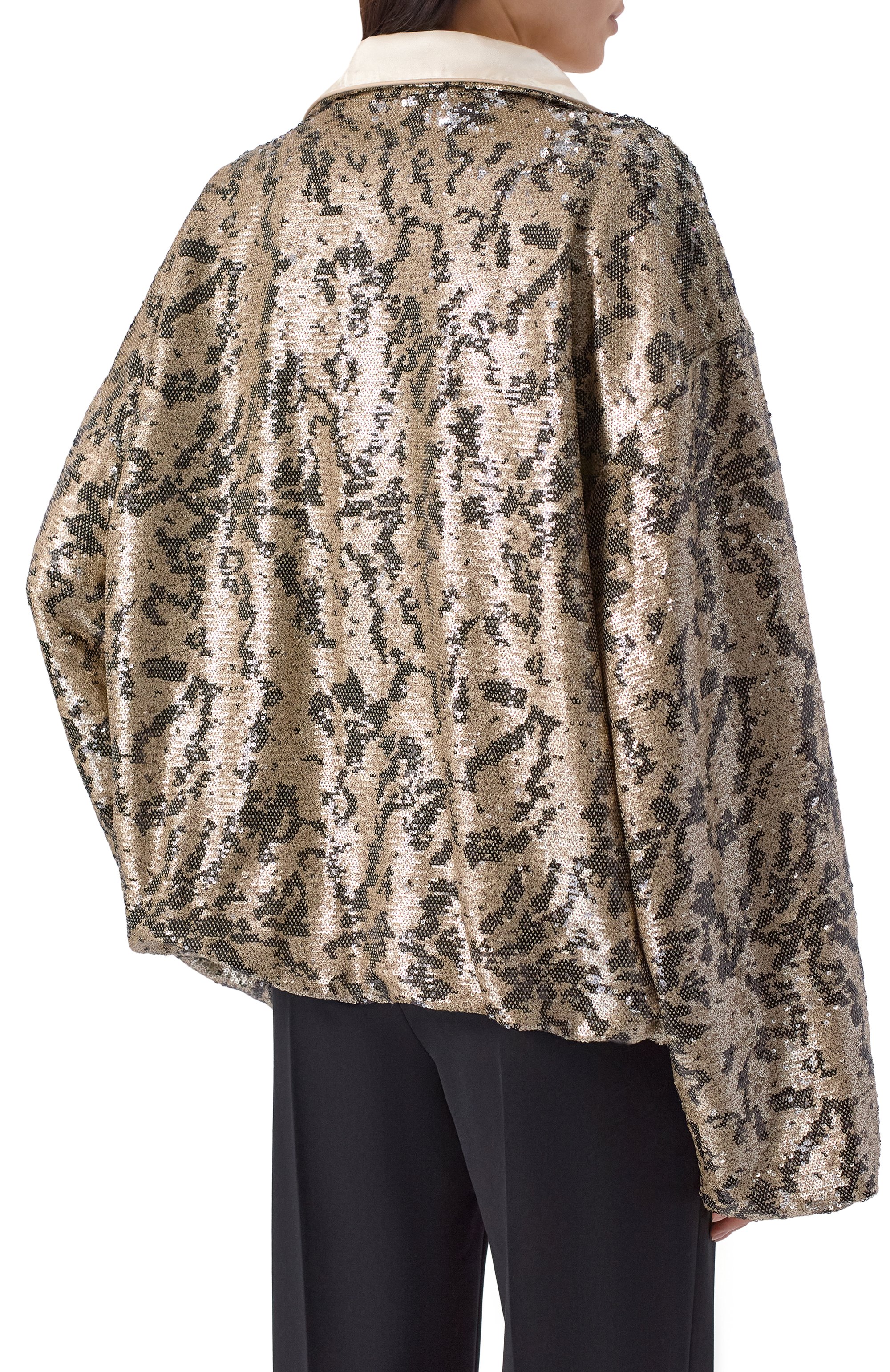 Куртка с отделкой пайетками ХОХЛОМА Х АЛЕНА АХМАДУЛЛИНА, арт. WTO1334, фото 4