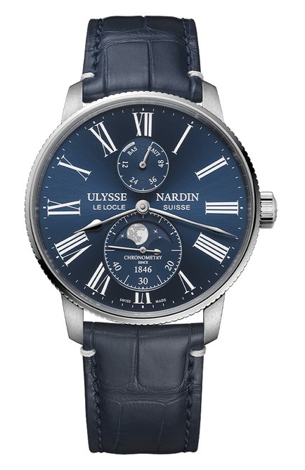 Мужские часы marine torpilleur moonphase ULYSSE NARDIN, арт. 1193-310LE-3A-175/1A