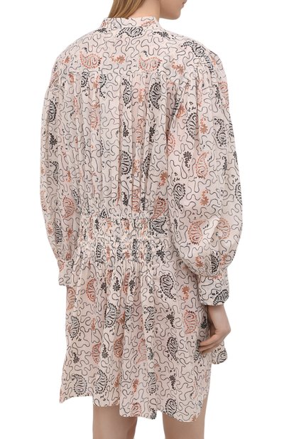 Хлопковое платье ISABEL MARANT ETOILE бежевого цвета по цене 39950 руб., арт. R01865-21P031E/ANAC0, фото 4 Хлопковое платье ISABEL MARANT ETOILE, арт. R01865-21P031E/ANAC0, фото 4