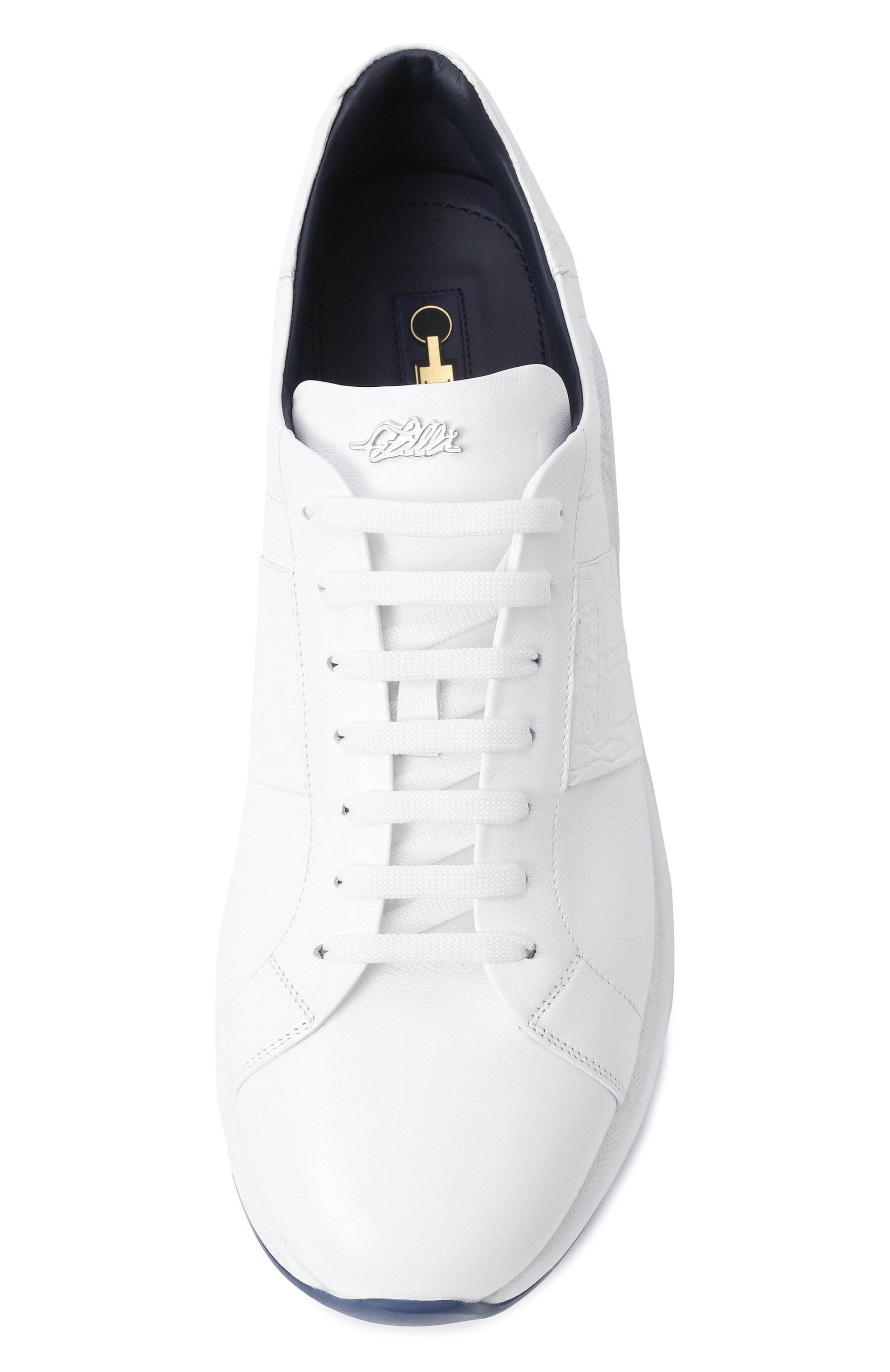 Кроссовки с отделкой из кожи каймана ZILLI, арт. H0094AM1020VSWR01, фото 6