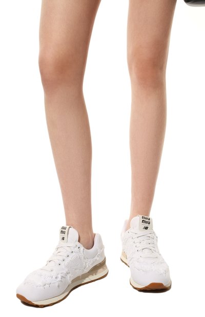 Текстильные кроссовки 574 new balance x miu miu MIU MIU, арт. 5E765D-CSL-F0009-015, фото 3