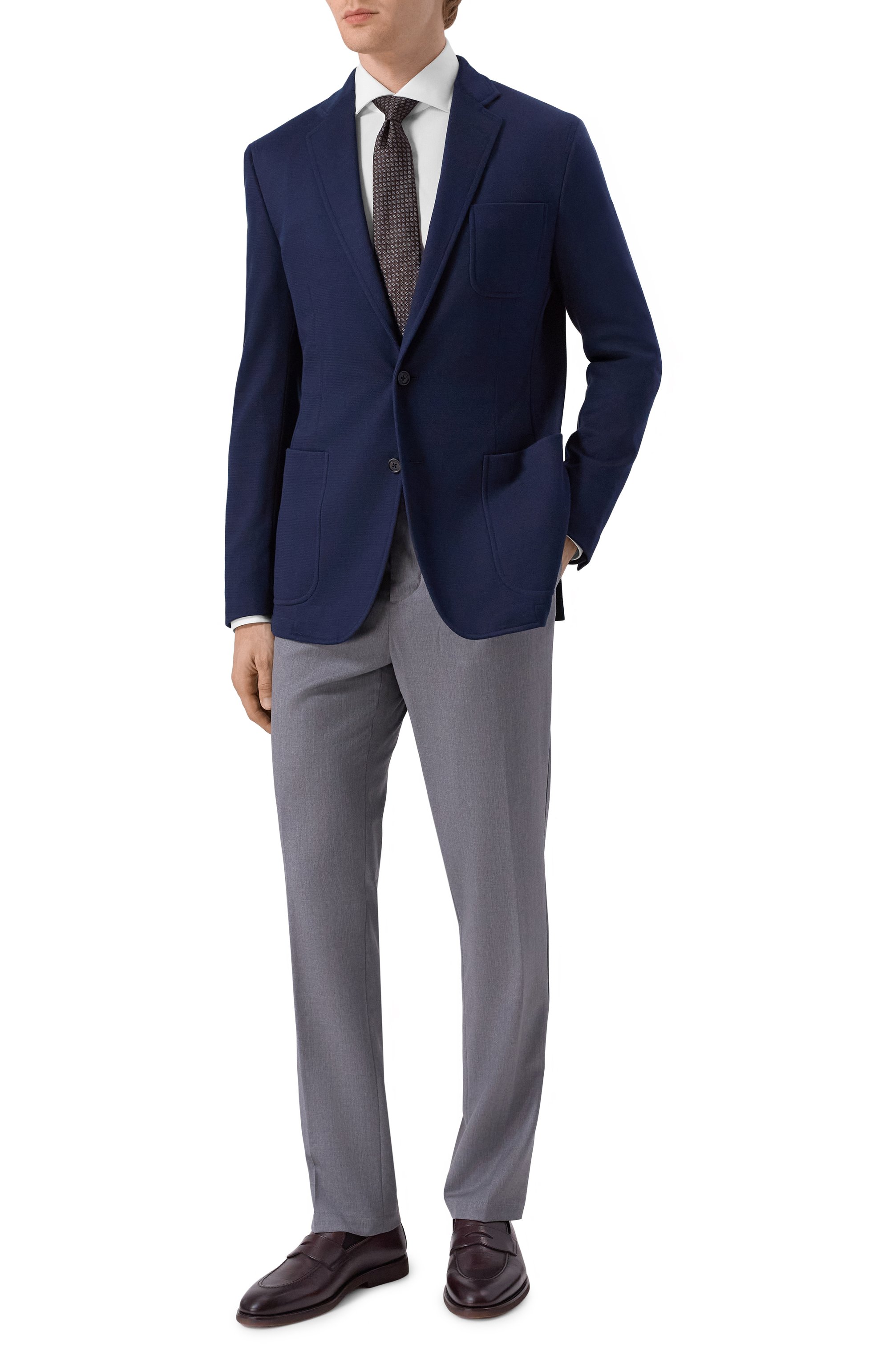 Пиджак из шелка и хлопка ZILLI, арт. L2T203M060530011U, фото 2