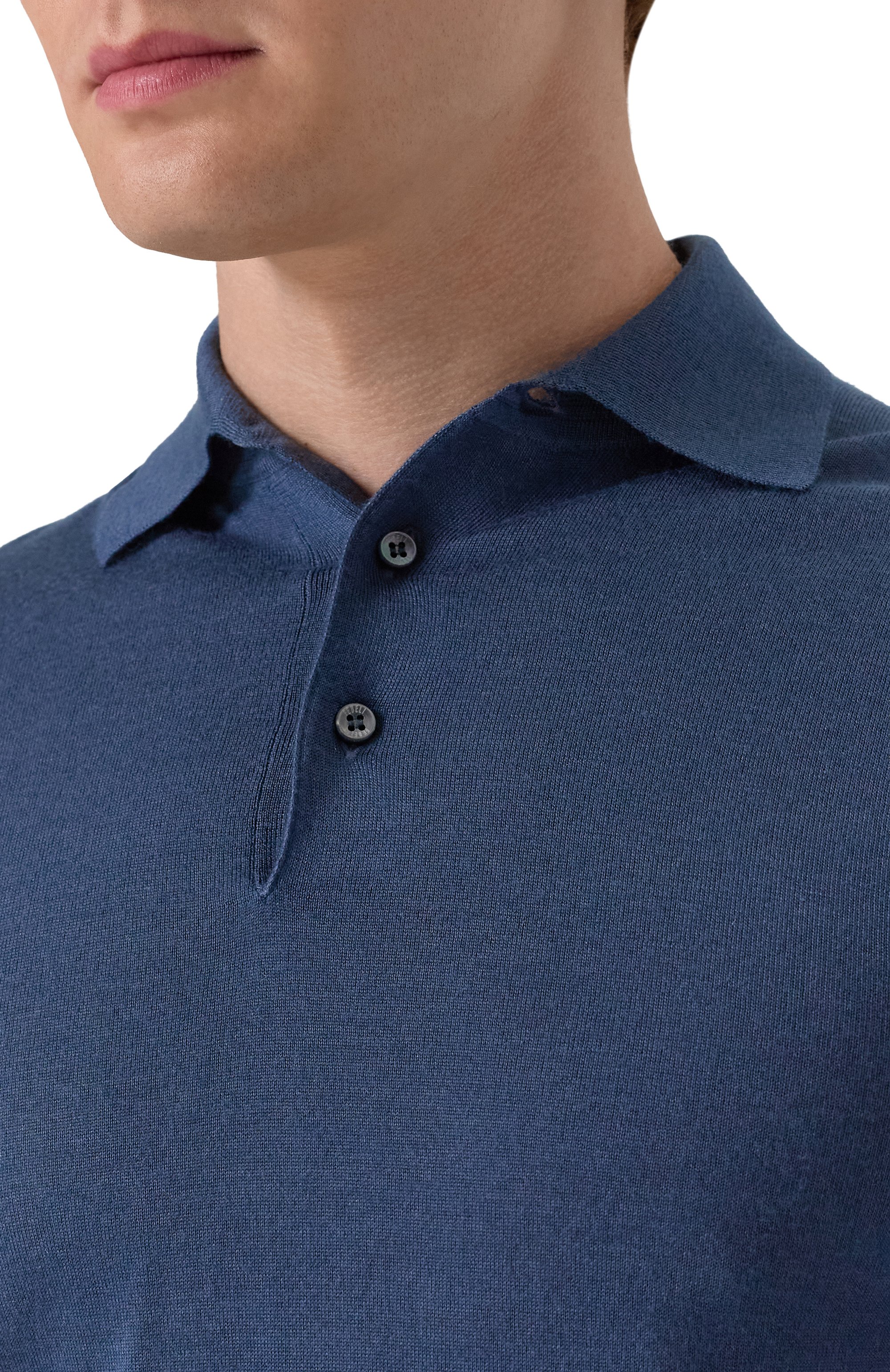 Поло из кашемира и шелка FEDELI, арт. MU007091, фото 5