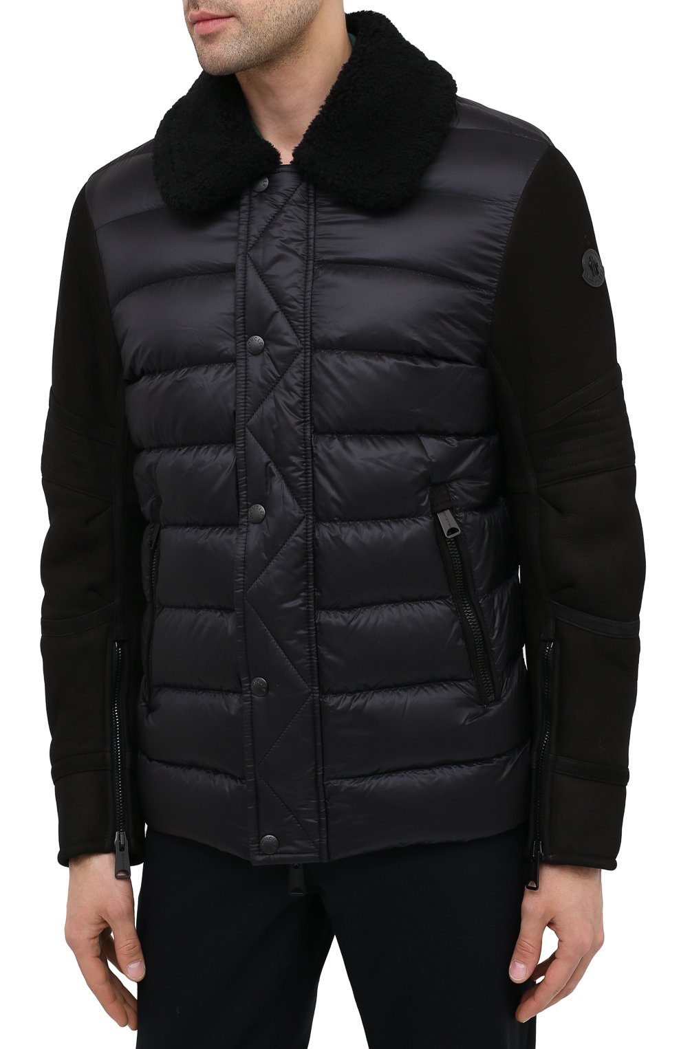 Комбиниров анный пуховик mongioie MONCLER, арт. F2-091-1A51T-01-50180, фото 3