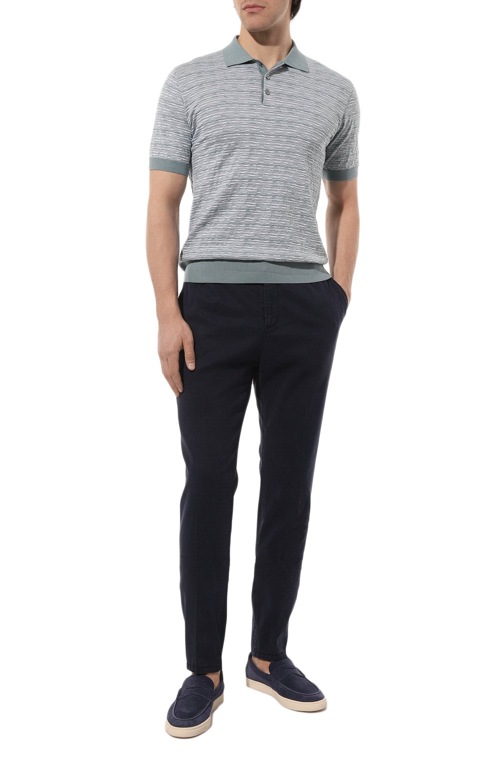 Хлопковое поло ANDREA CAMPAGNA, арт. SU23-93103, фото 2