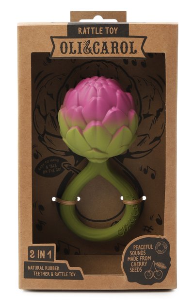 Погремушка-прорезыватель artichoke OLI&CAROL, арт. L-RATTLE-ARTICHOKE