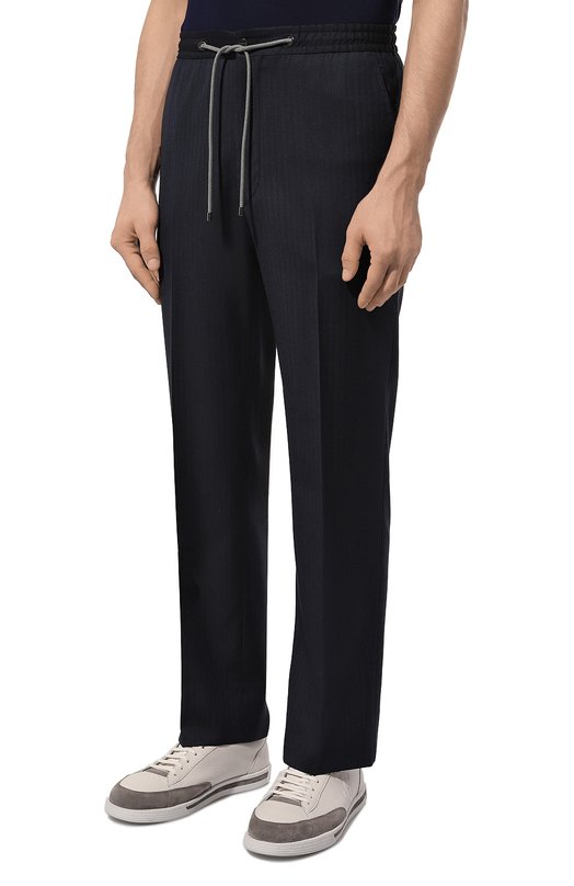 Шерстяные брюки Corneliani 934L27-9317321 Синий  934L27-9317321 Фото 3
