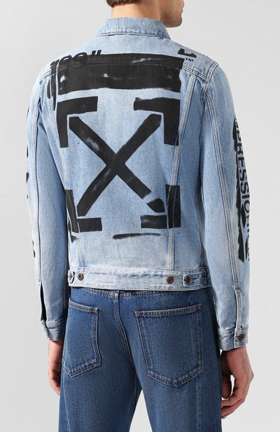 Джинсовая куртка OFF-WHITE, арт. 0MYE005R193860157310, фото 4