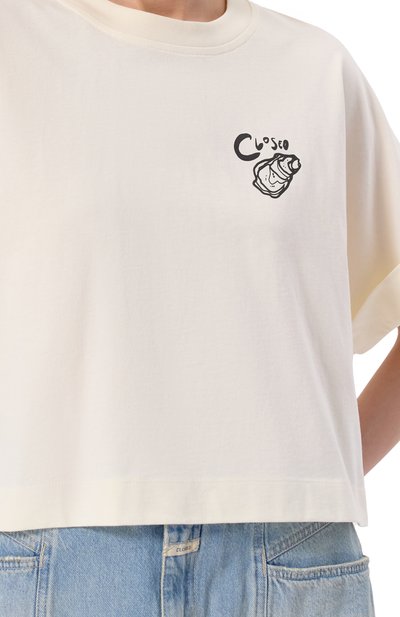 Хлопковая футболка CLOSED, арт. C95445-44H-PR, фото 5