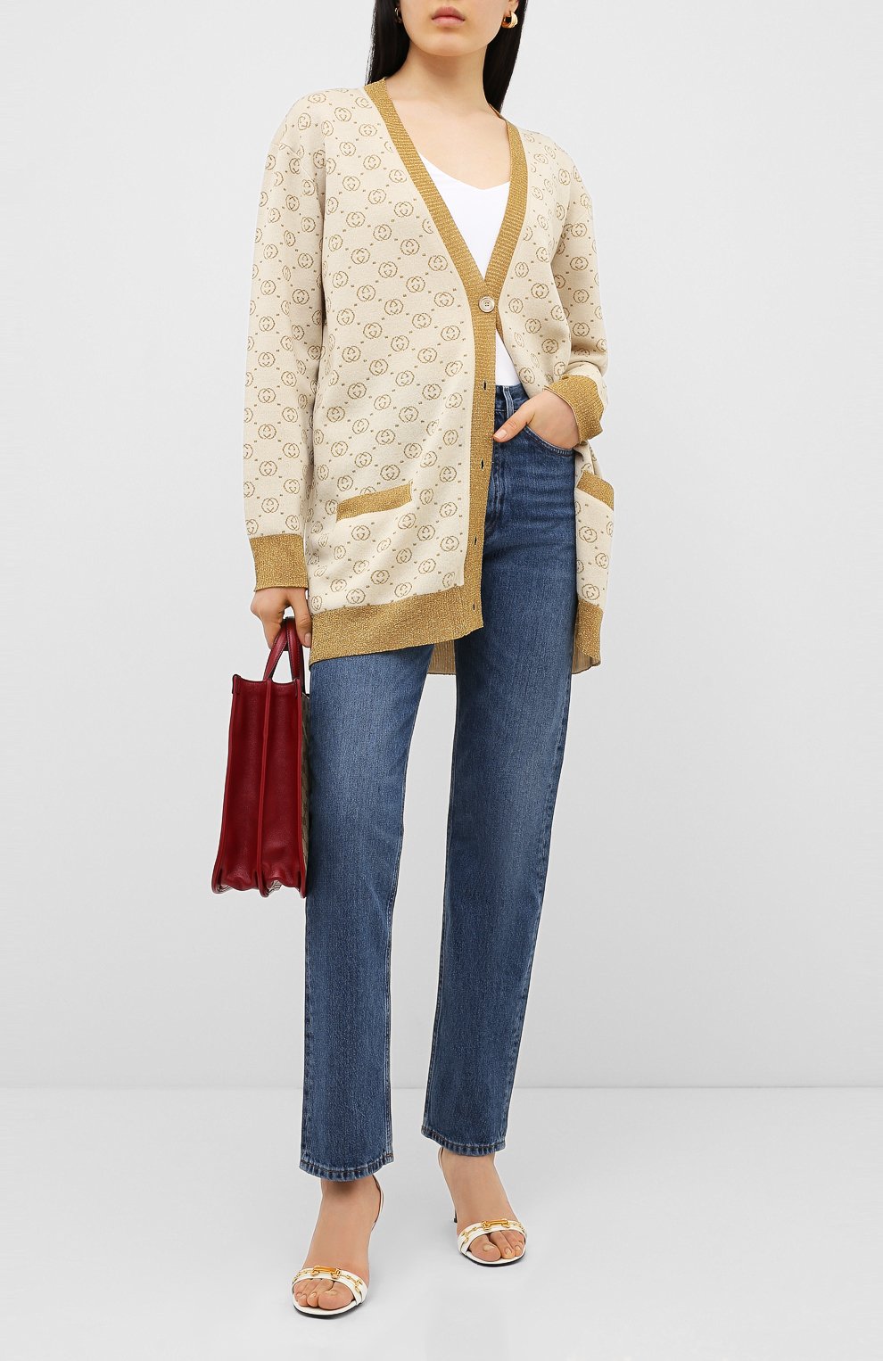 Шерстяной кардиган GUCCI, арт. 605910/XKAHT, фото 2