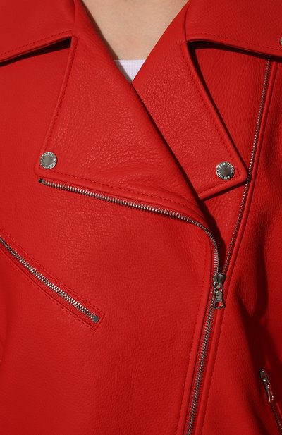 Кожаная куртка MASLOV красного цвета по цене 226600 руб., арт. SMW99, фото 5 Кожаная куртка MASLOV, арт. SMW99, фото 5