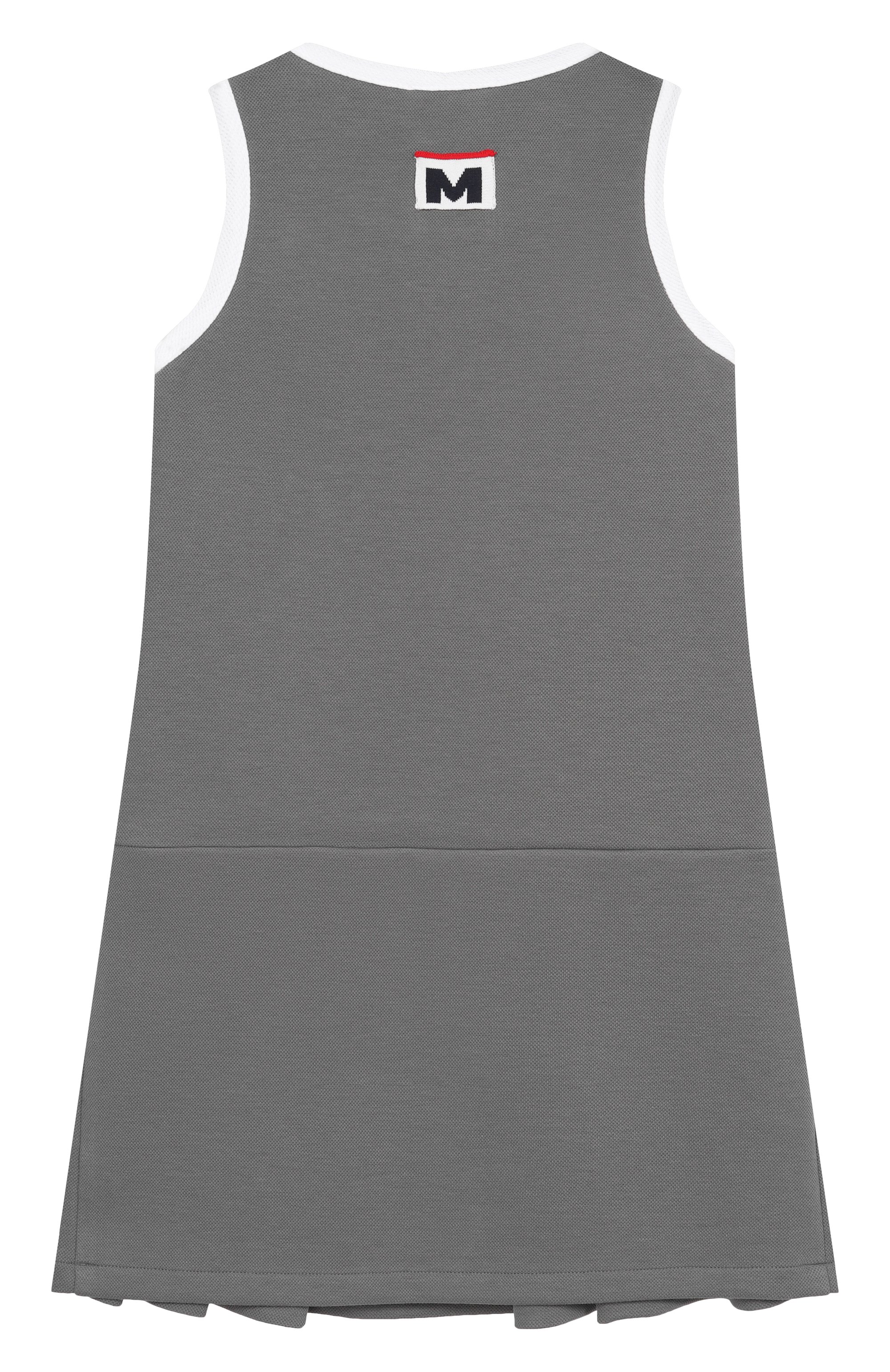 Хлопковый сарафан MSGM KIDS серого цвета по цене 20900 руб., арт. S6MSJGDR035, фото 2 Хлопковый сарафан MSGM KIDS, арт. S6MSJGDR035, фото 2