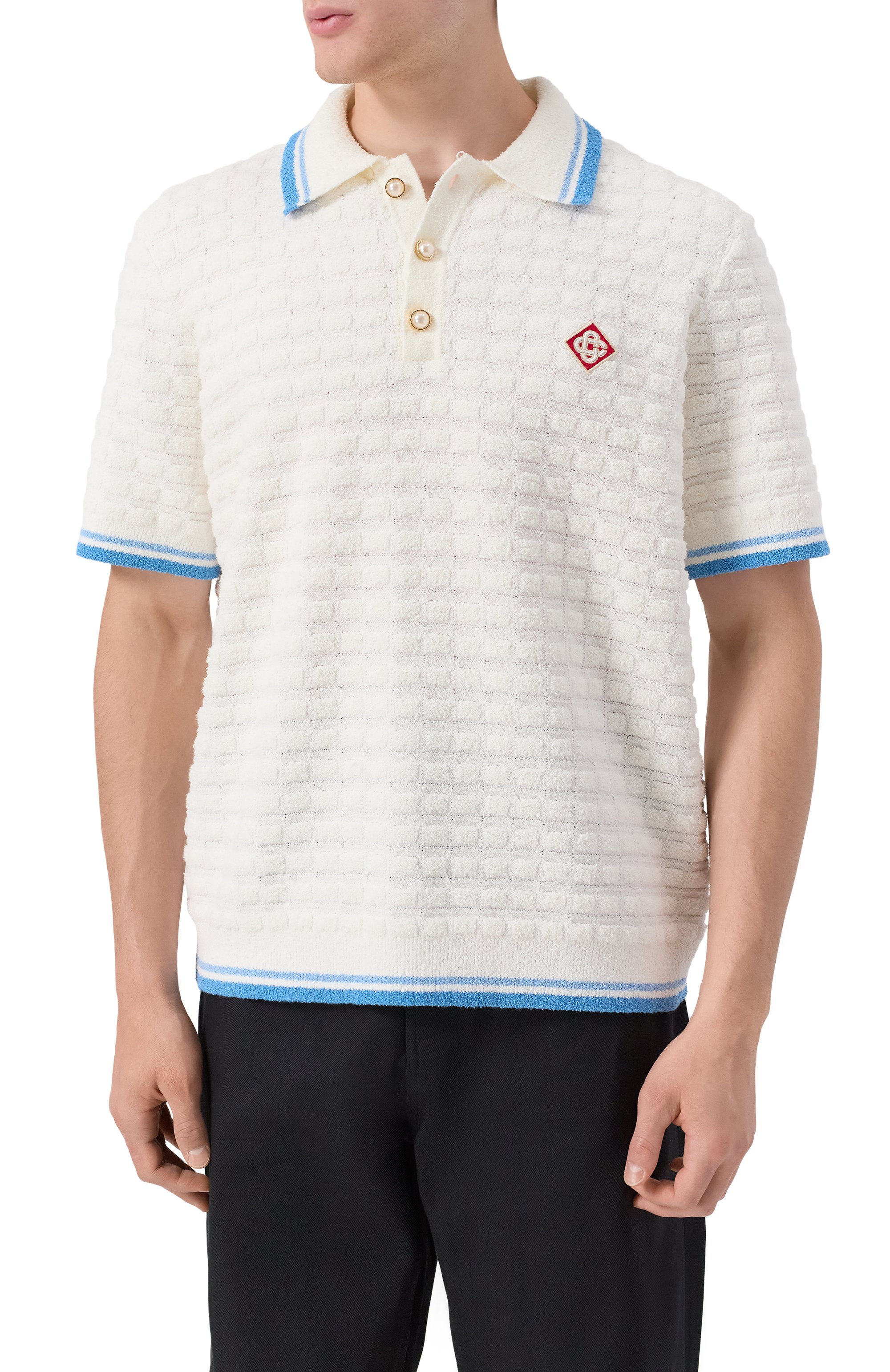 Хлопковое поло CASABLANCA, арт. MPF25-KW-999-01, фото 3