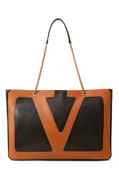 Женская сумка-тоут viva superstar large VALENTINO черного цвета, арт. 6W2B0R12/PTJ | Фото 1 (Размер: large; Материал сплава: Проставлено; Материал: Натуральная кожа; Драгоценные камни: Проставлено; Ремень/цепочка: На ремешке)