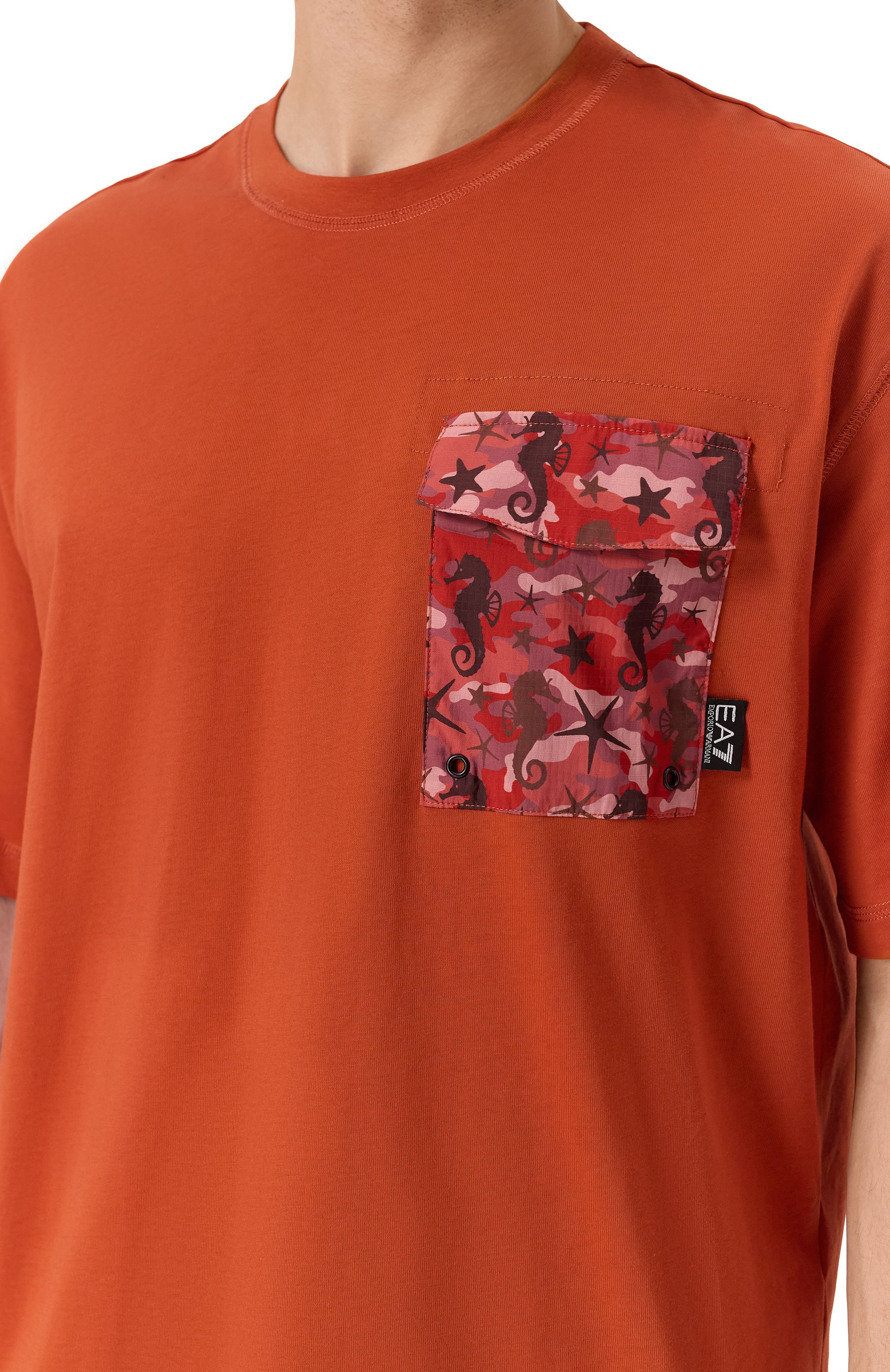 Хлопковая футболка EA7, арт. 7M000121/AF12874, фото 5