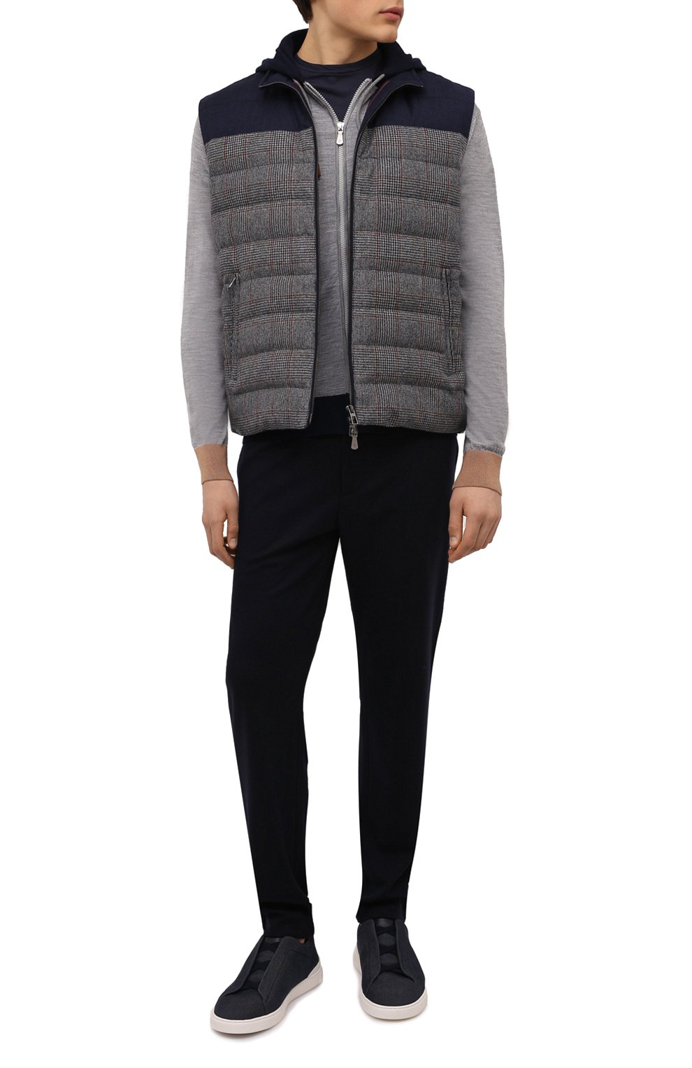 Толстовка из шерсти и шелка ELEVENTY PLATINUM, арт. E76MAGE47 MAG0E022, фото 2