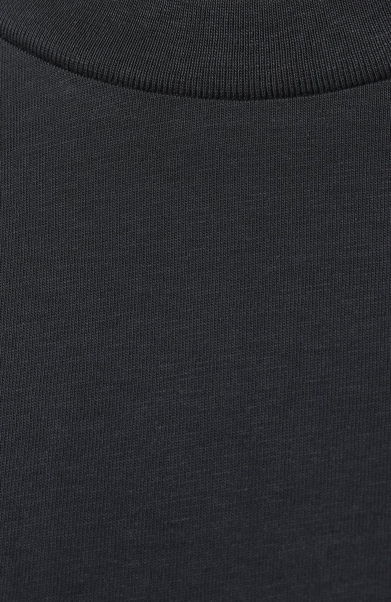 Мужская хлопковая футболка HINNOMINATE темно-серого цвета, арт. HNM246 | Фото 5 (Принт: Без принта; Рукава: Короткие; Длина (для топов): Стандартные; Материал сплава: Проставлено; Материал внешний: Хлопок; Стили: Спорт-шик; Драгоценные камни: Проставлено)