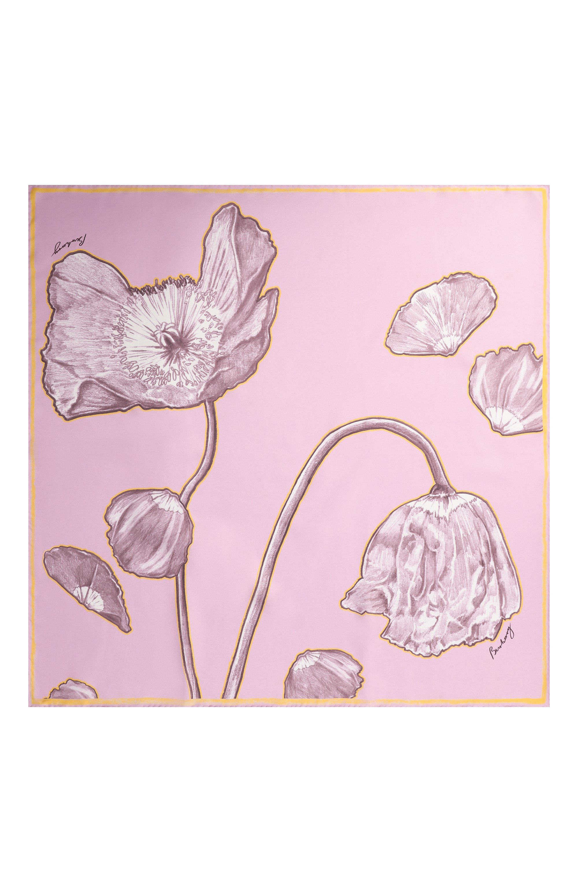 Шелковый платок BURBERRY, арт. 8108328, фото 4