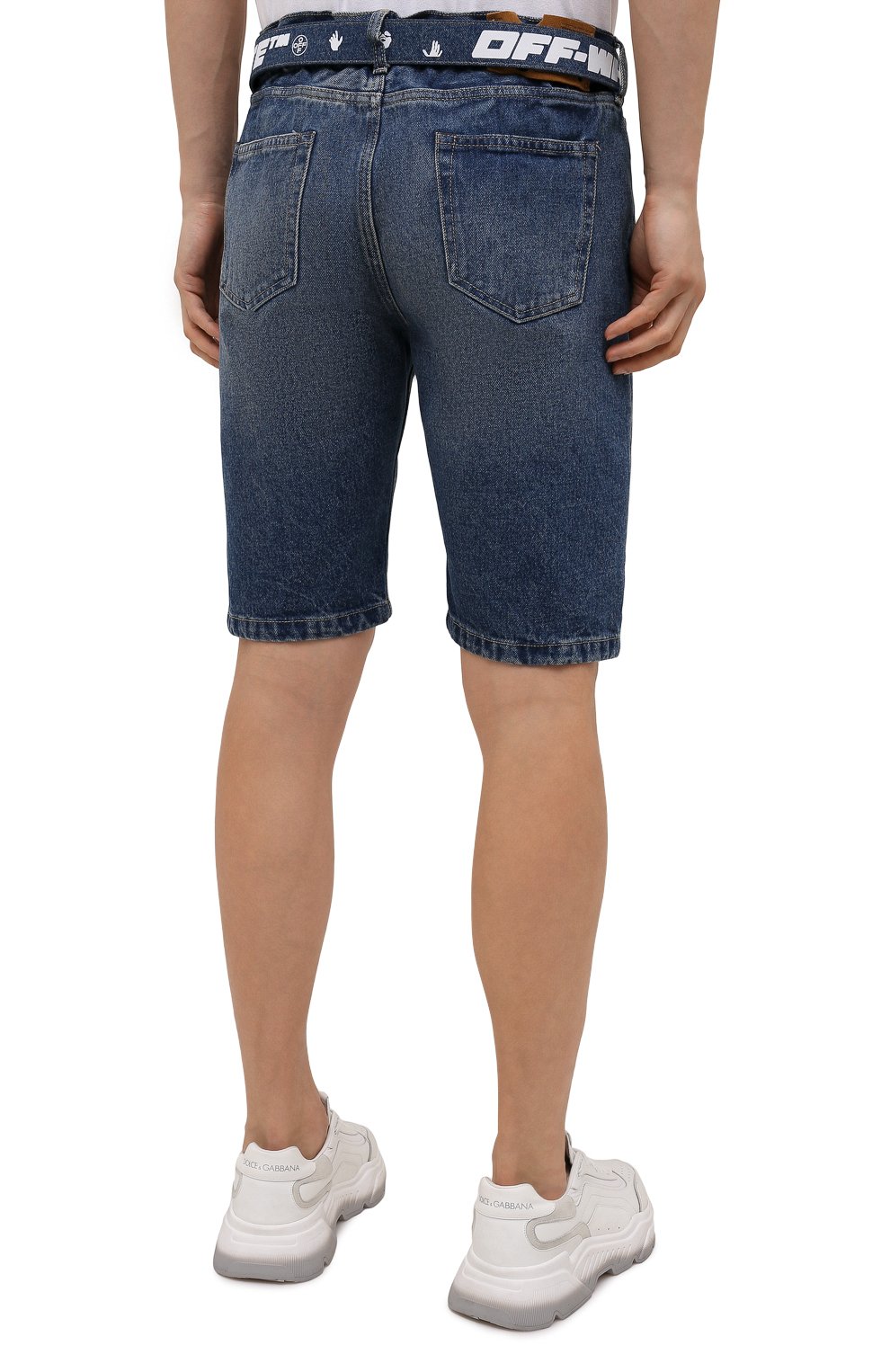 Джинсовые шорты OFF-WHITE, арт. 0MYC005F21DEN001, фото 4