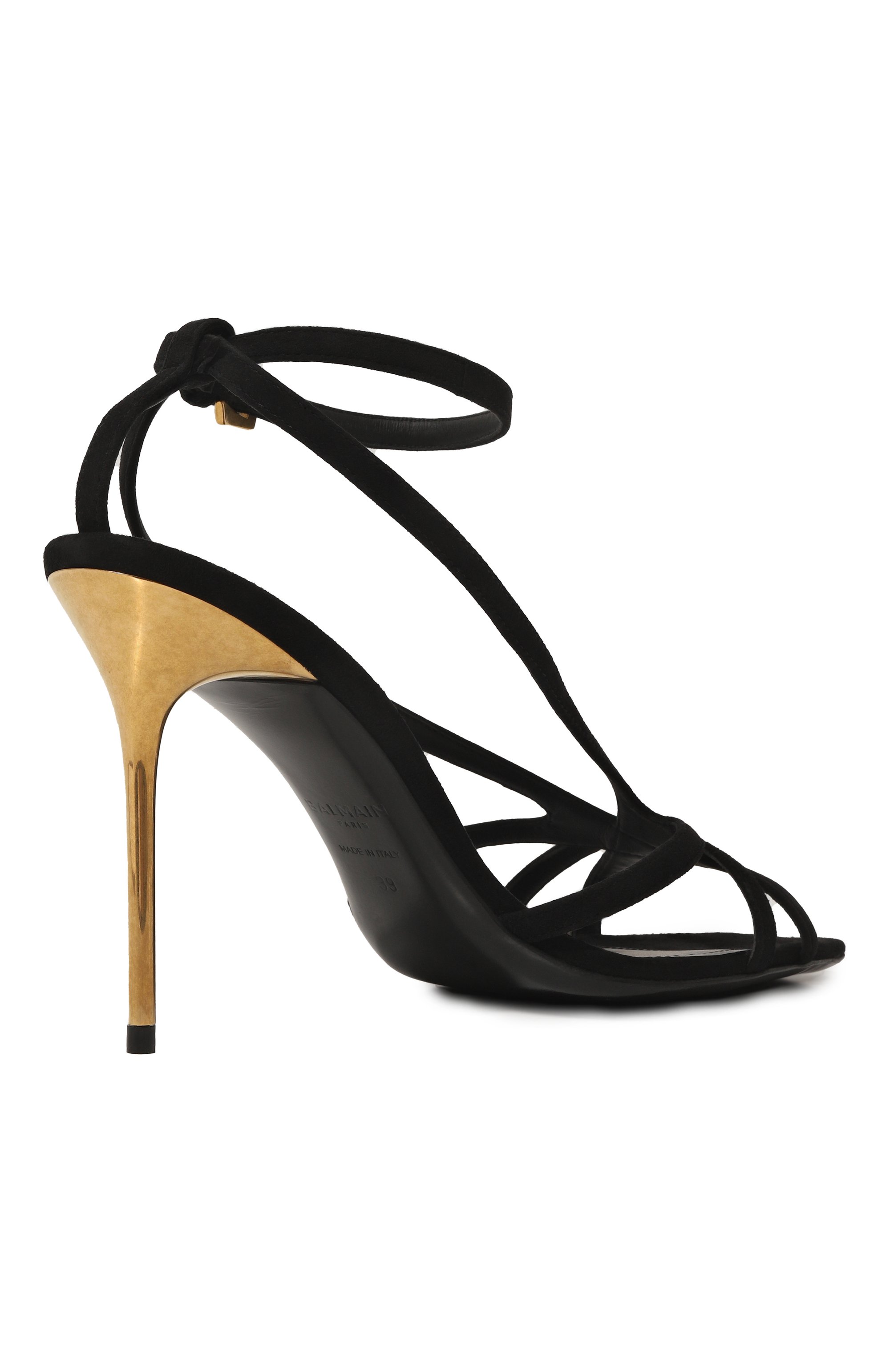 Замшевые босоножки ruby BALMAIN, арт. CN1UH974/LCMK, фото 5