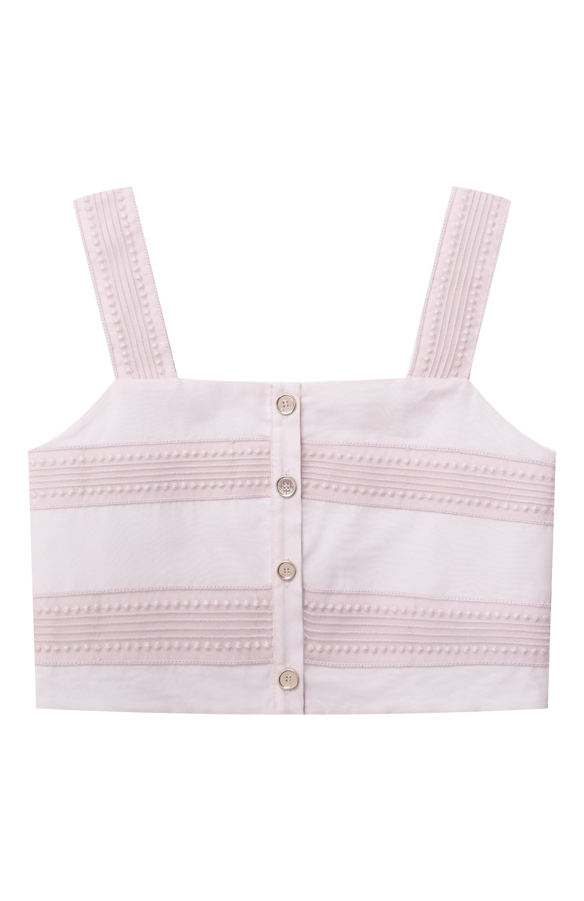 Топ ELIE SAAB JUNIOR светло-розового цвета по цене 29100 руб., арт. EFTP012 TS0829, фото 2 Топ ELIE SAAB JUNIOR, арт. EFTP012 TS0829, фото 2