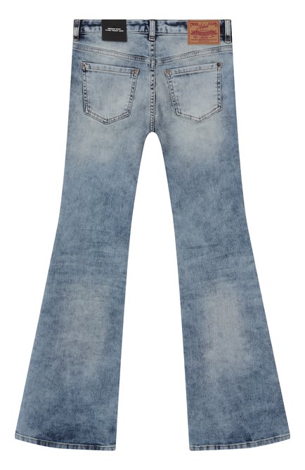 Детские джинсы DSQUARED2 голубого цвета, арт. DQ2633/D0AC2 | Фото 2 (Материал сплава: Проставлено; Нос: Не проставлено; Материал внешний: Хлопок)